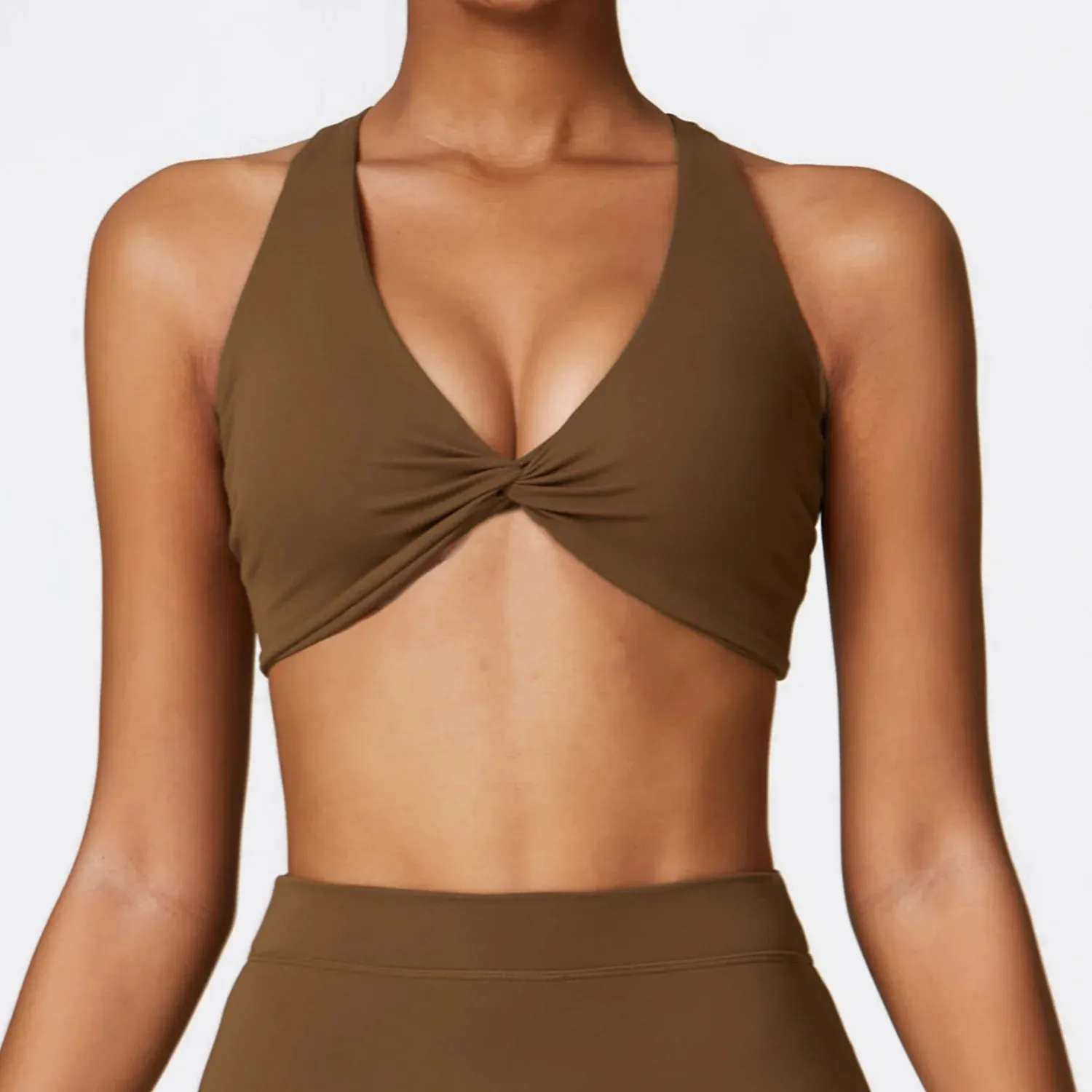 070  Sexy  Cross Straps Back Fitness Bra