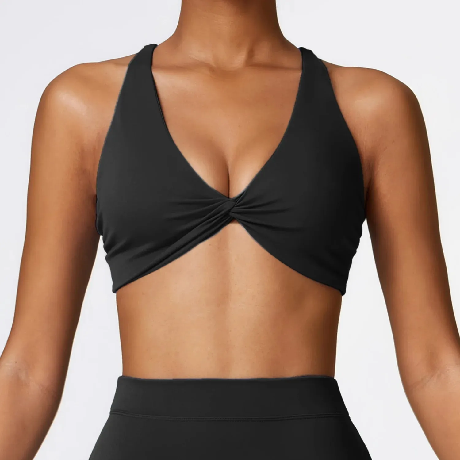 070  Sexy  Cross Straps Back Fitness Bra