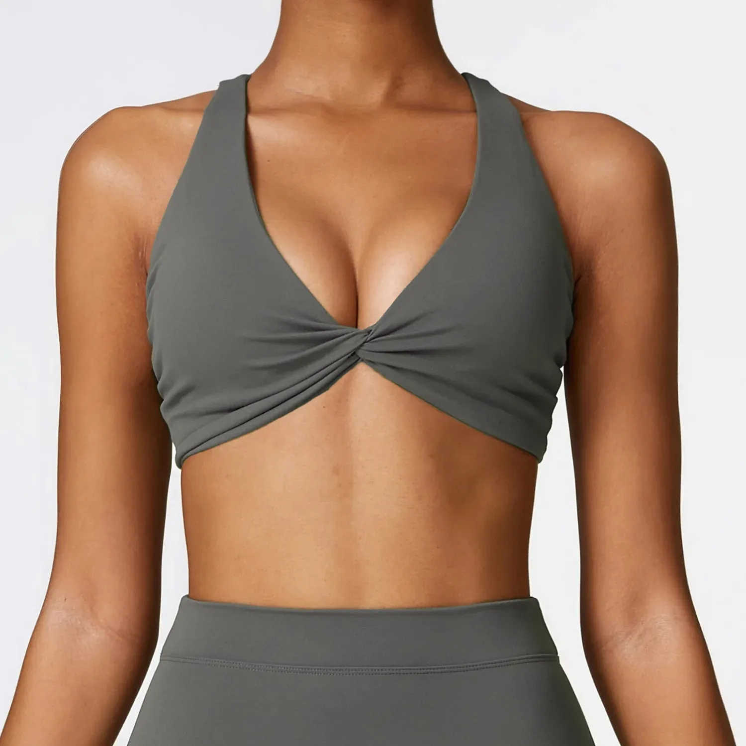 070  Sexy  Cross Straps Back Fitness Bra