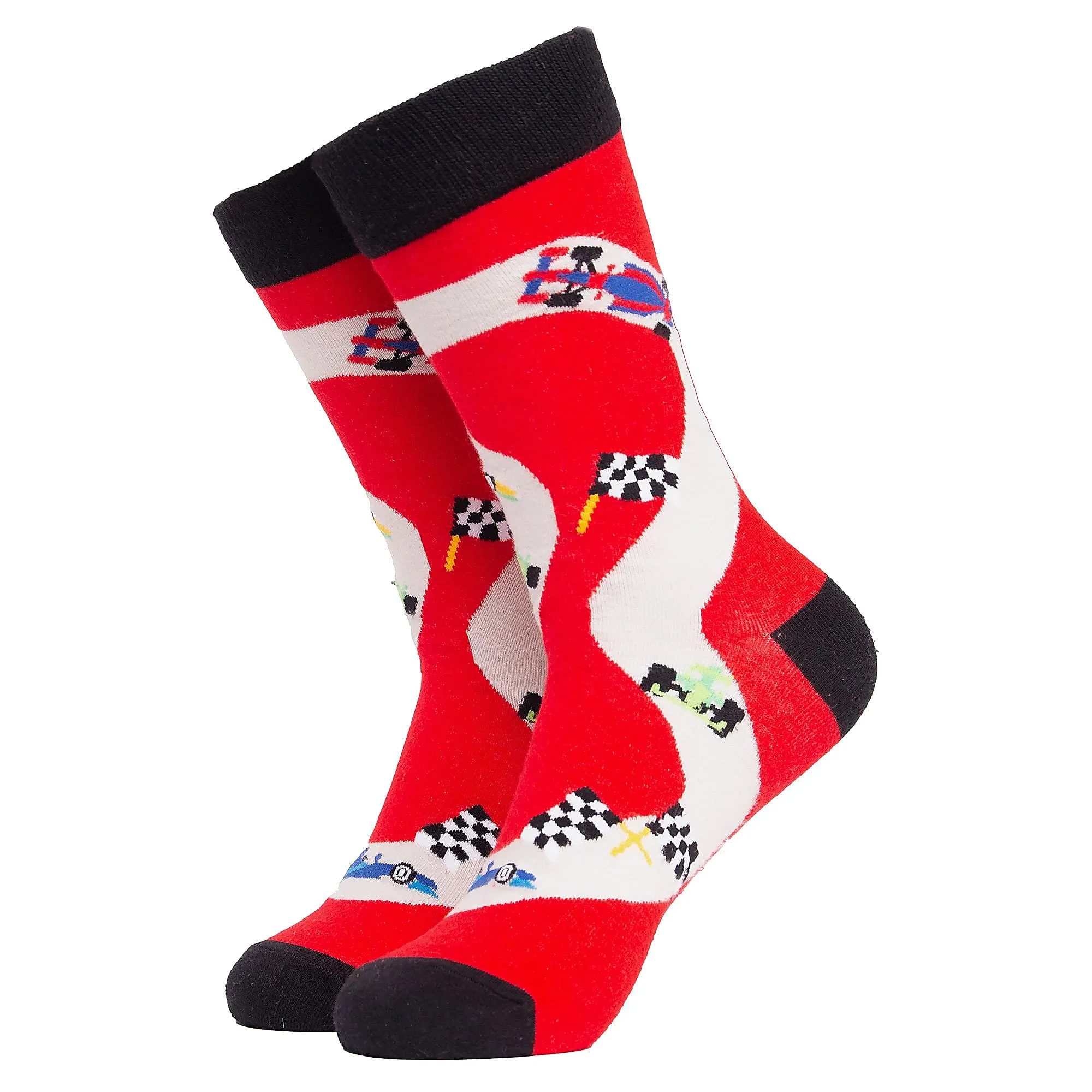 1 Pack Mens & Ladies Sports Themed Crew Cotton Socks