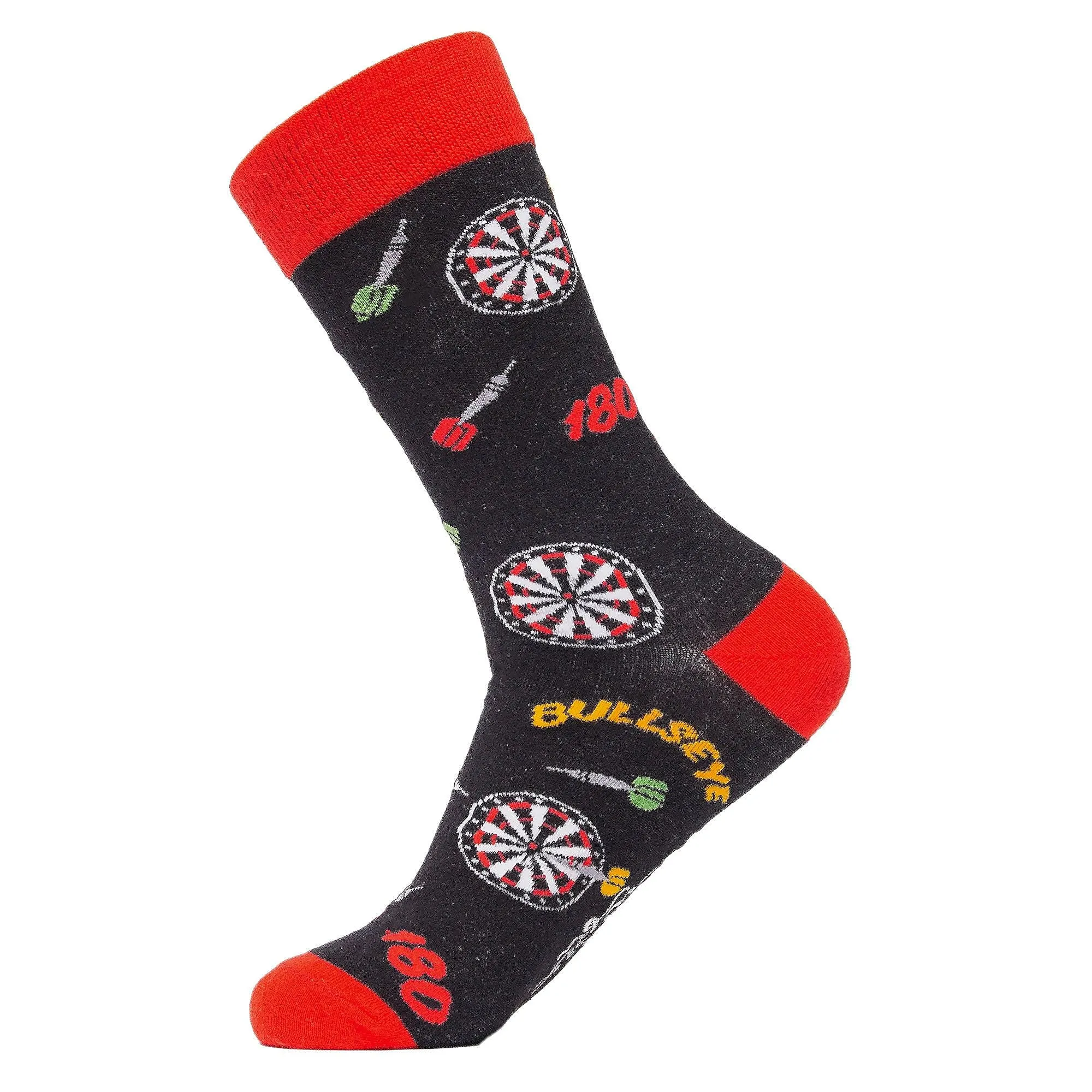 1 Pack Mens & Ladies Sports Themed Crew Cotton Socks