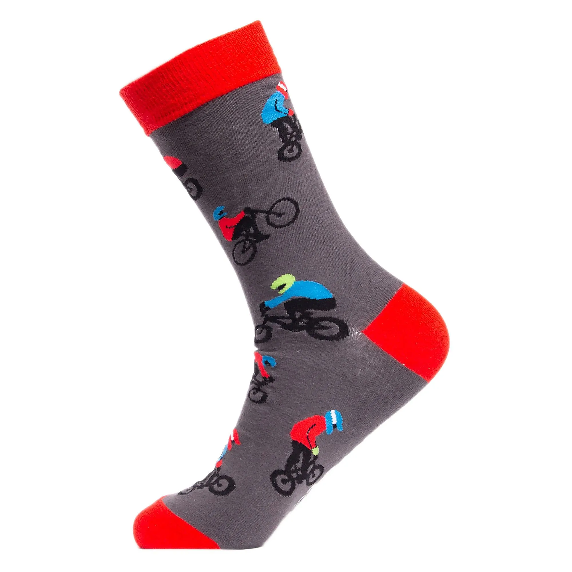 1 Pack Mens & Ladies Sports Themed Crew Cotton Socks