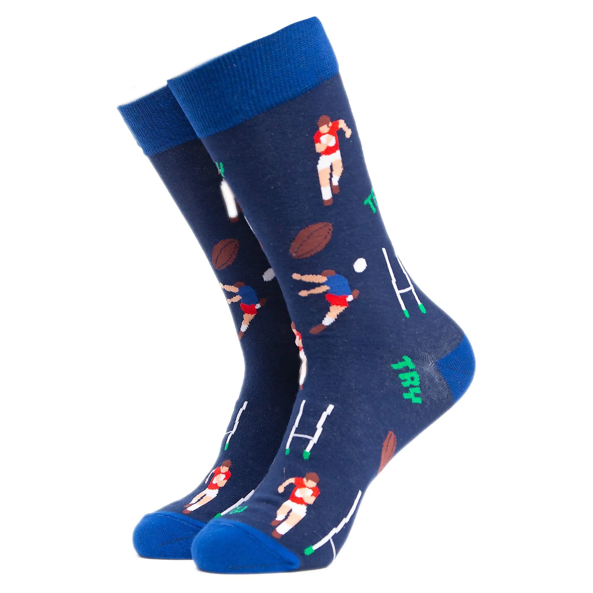 1 Pack Mens & Ladies Sports Themed Crew Cotton Socks