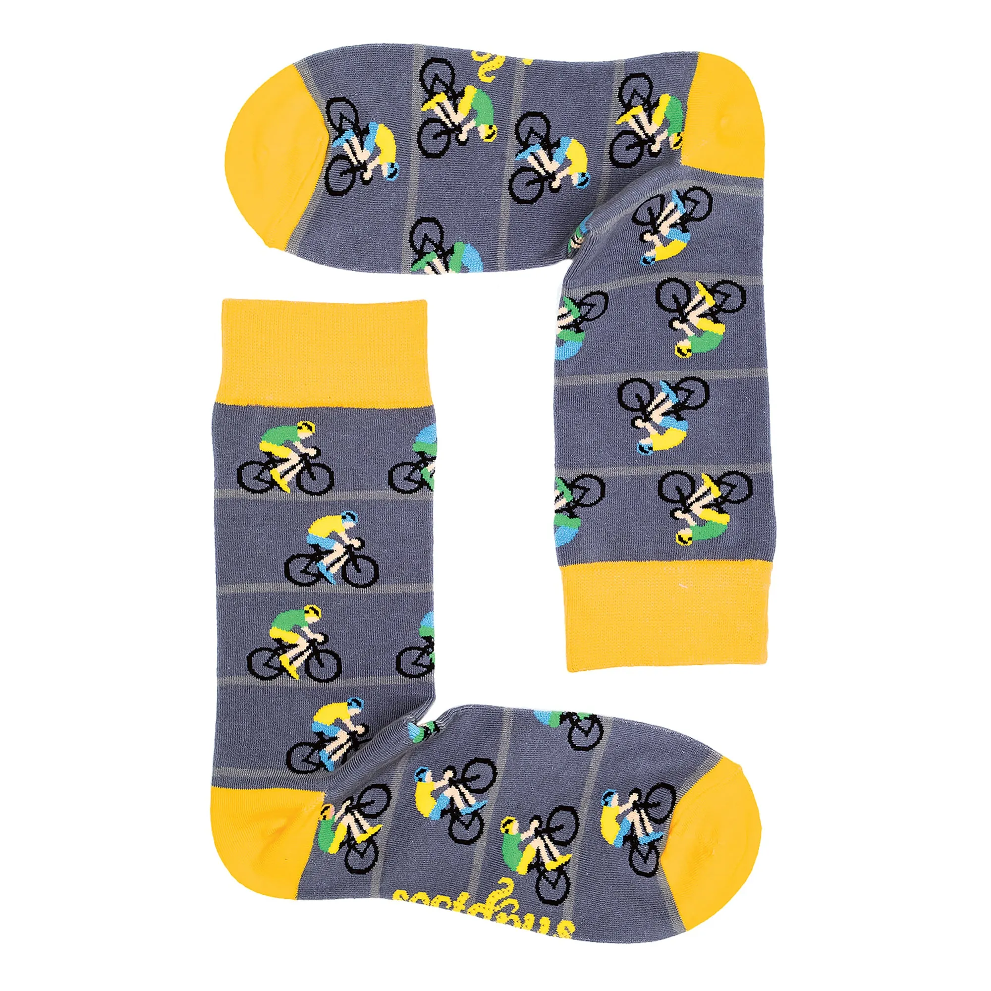 1 Pack Mens & Ladies Sports Themed Crew Cotton Socks