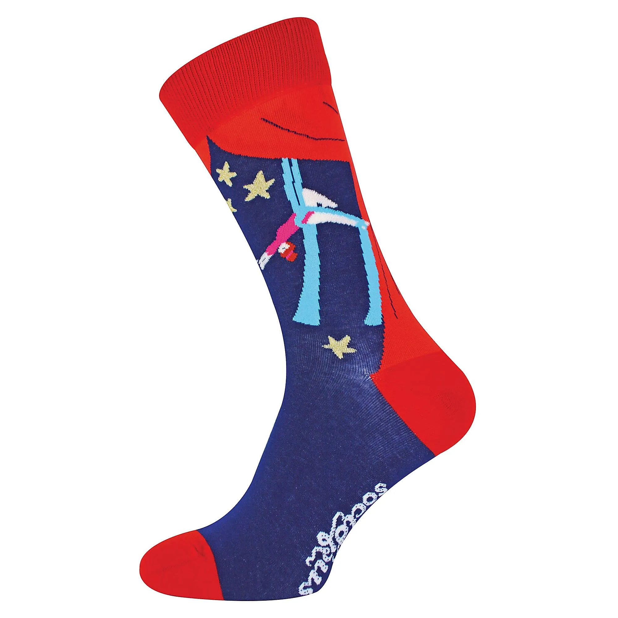 1 Pack Mens & Ladies Sports Themed Crew Cotton Socks