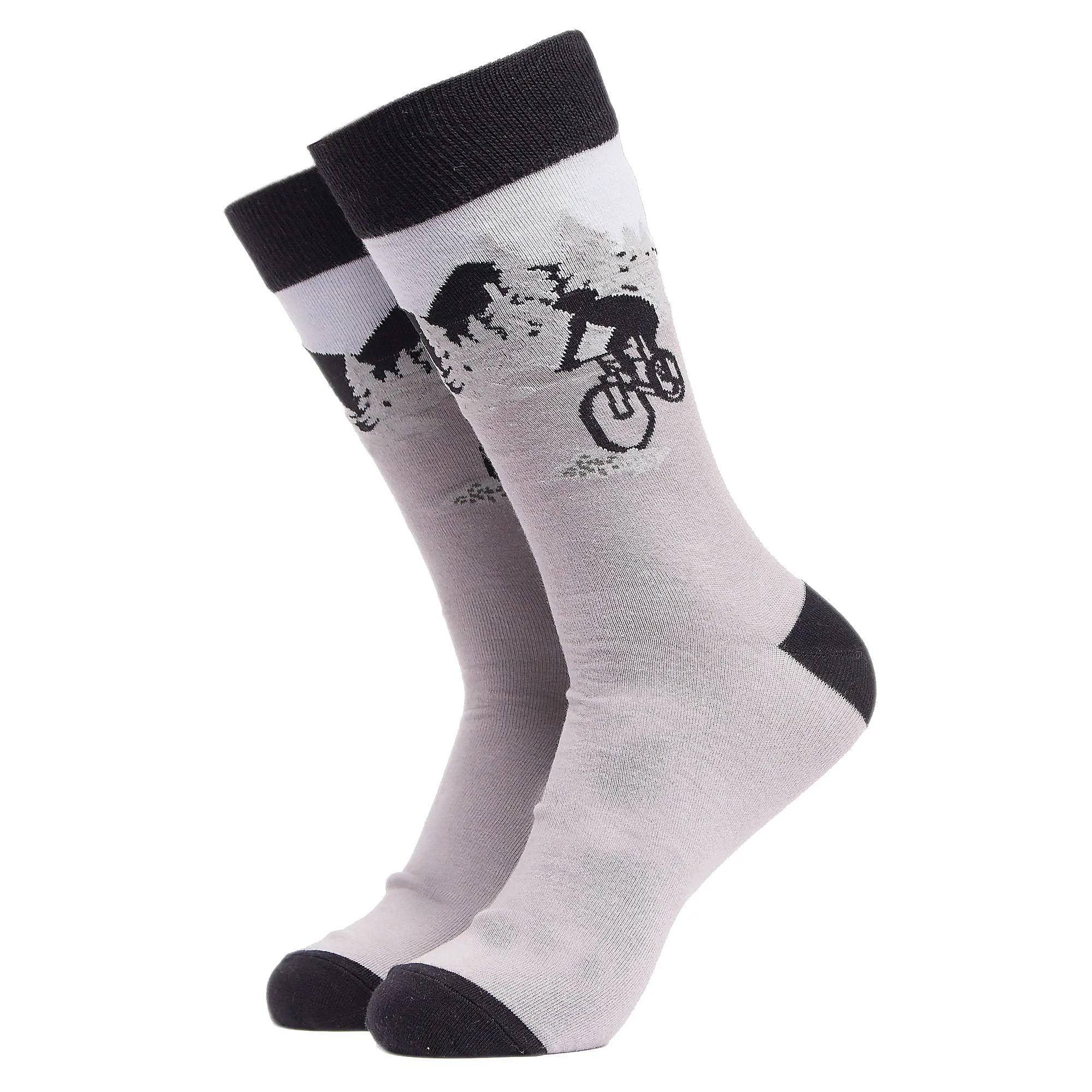 1 Pack Mens & Ladies Sports Themed Crew Cotton Socks