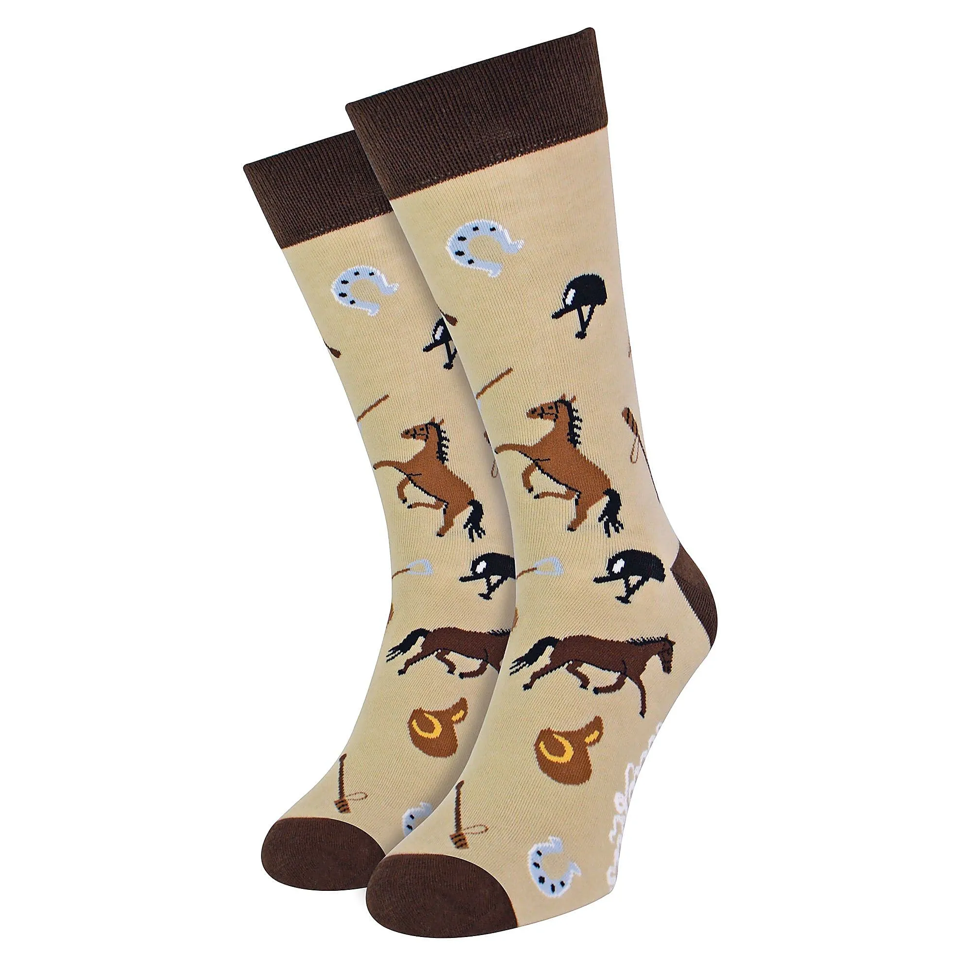 1 Pack Mens & Ladies Sports Themed Crew Cotton Socks