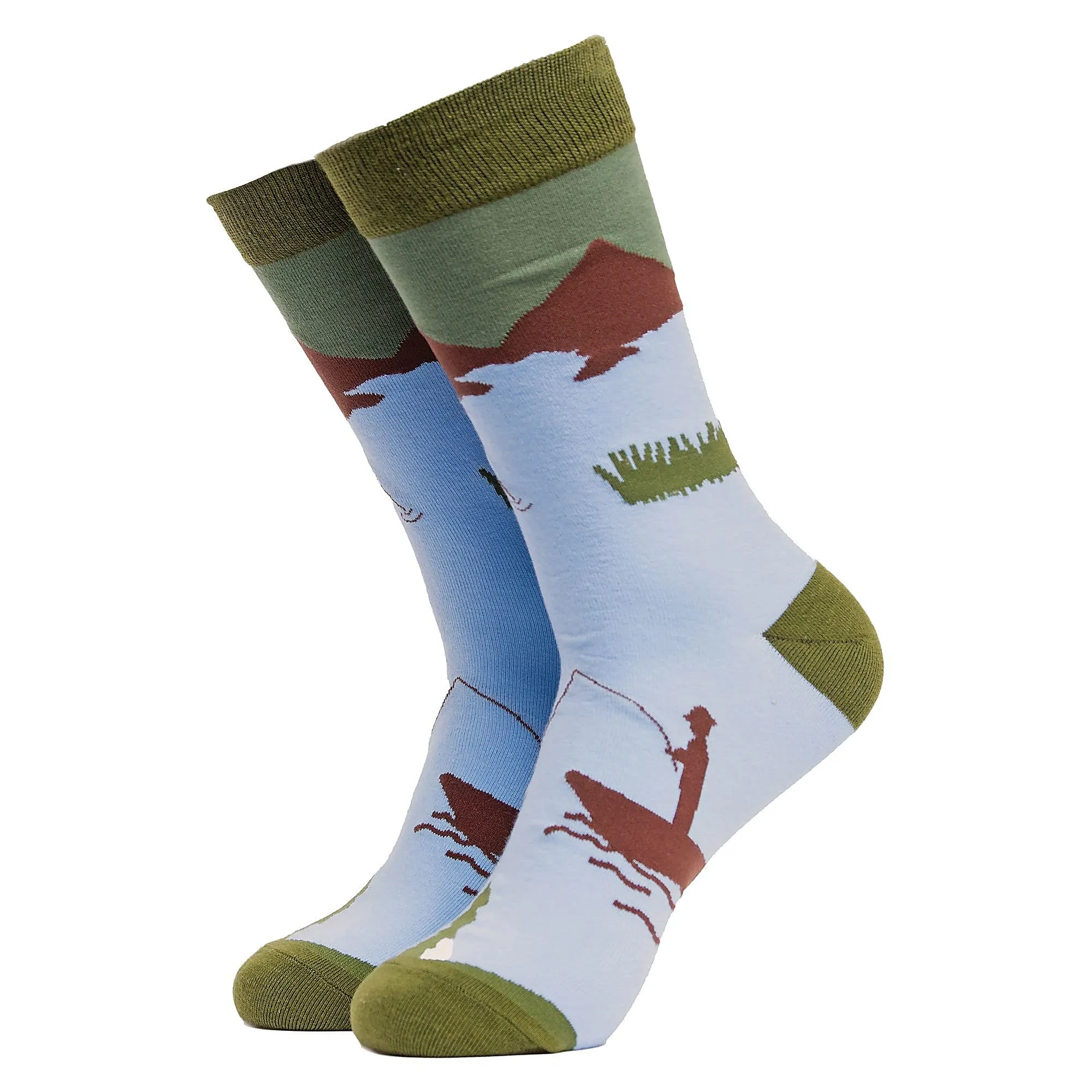 1 Pack Mens & Ladies Sports Themed Crew Cotton Socks