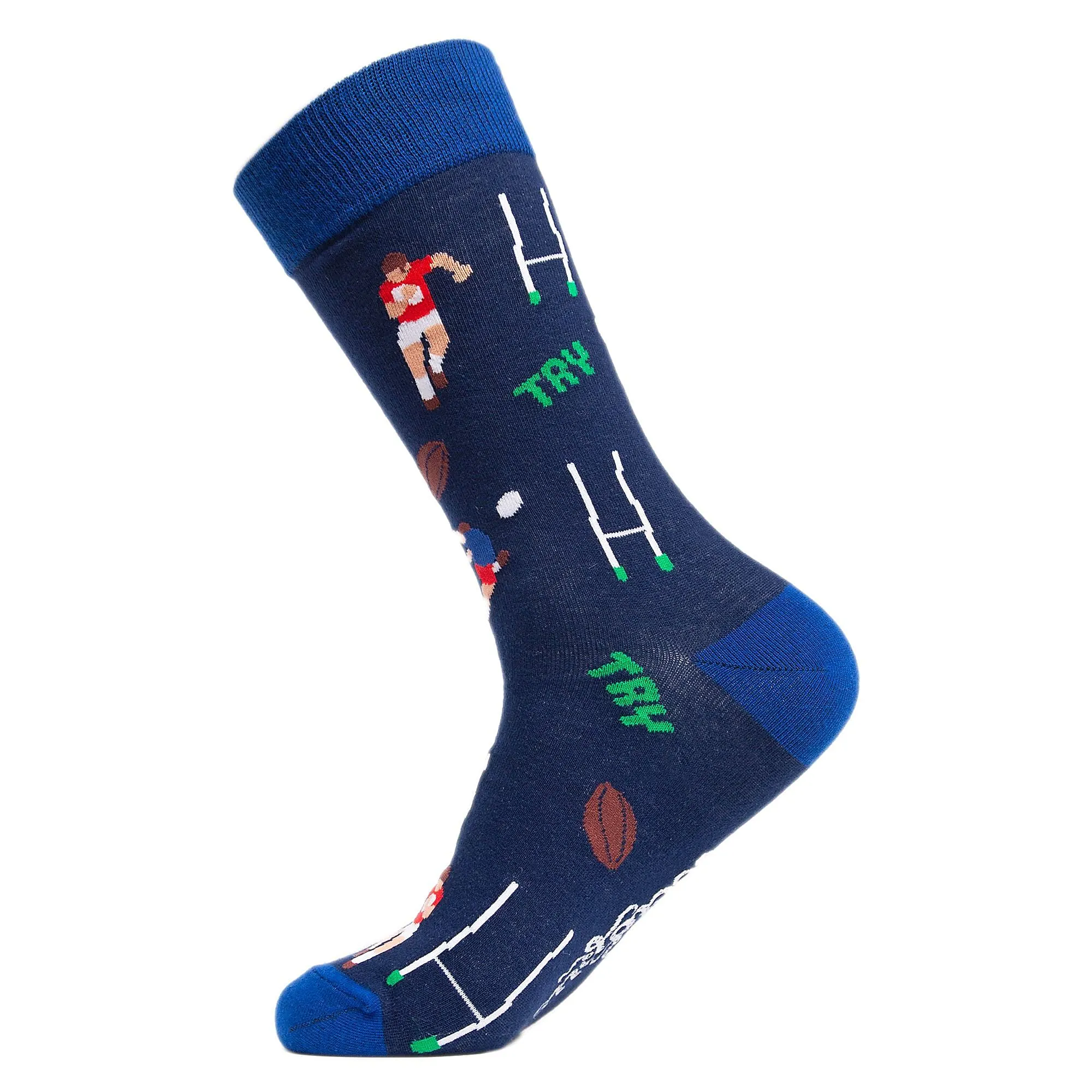 1 Pack Mens & Ladies Sports Themed Crew Cotton Socks