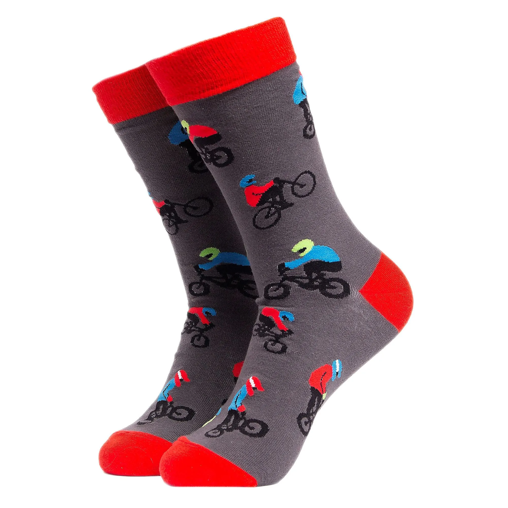 1 Pack Mens & Ladies Sports Themed Crew Cotton Socks