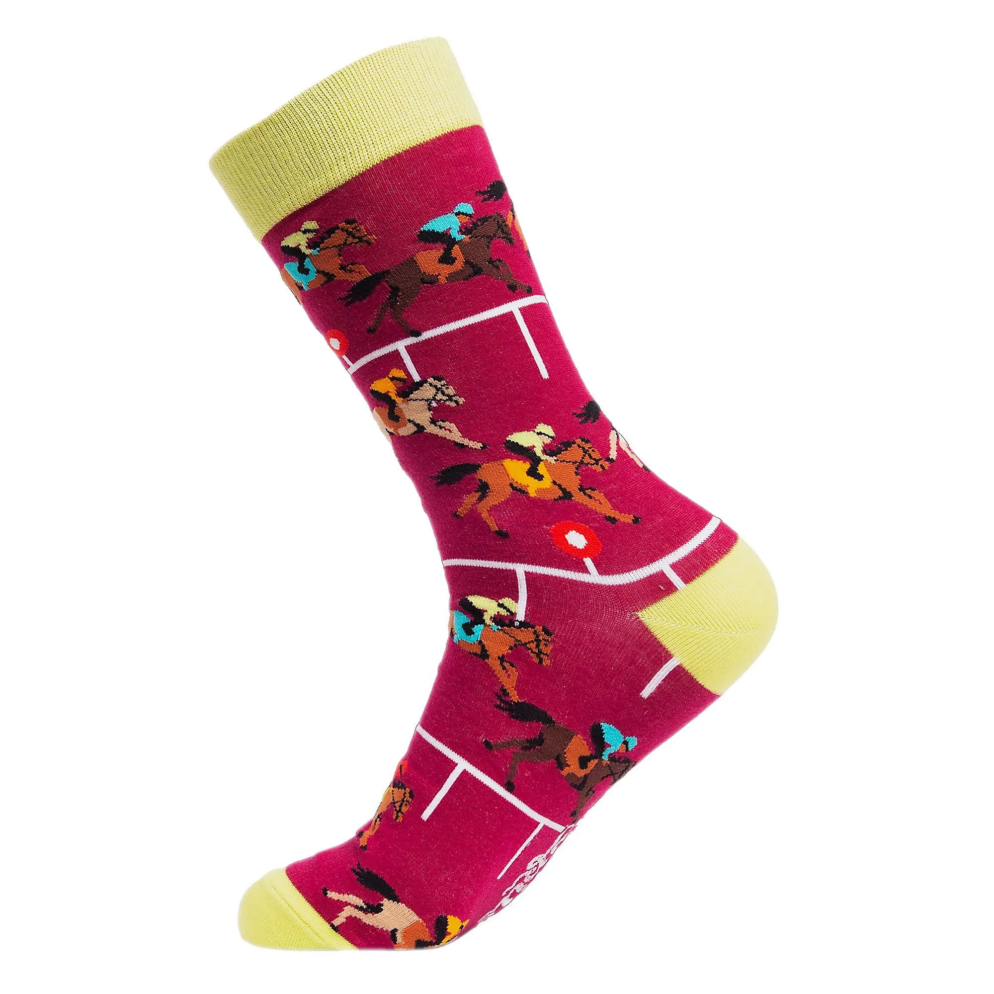 1 Pack Mens & Ladies Sports Themed Crew Cotton Socks