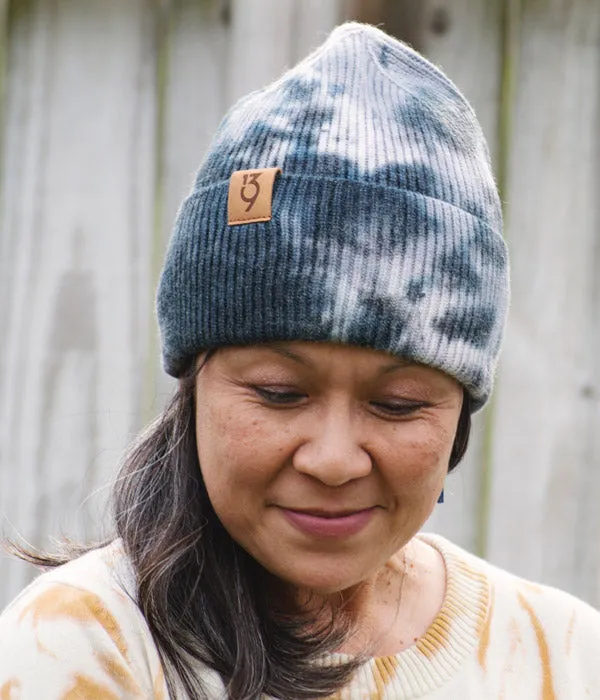 139 Logo Beanie – Navy Tie-Dye