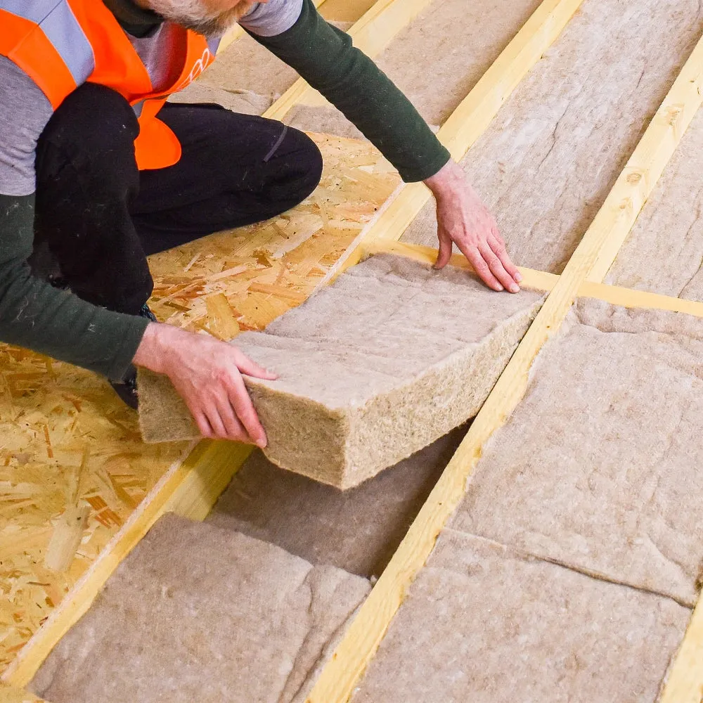 140mm IndiNature IndiTherm Hemp Flexibatt Insulation - 1200 x 370mm (1.78m²)