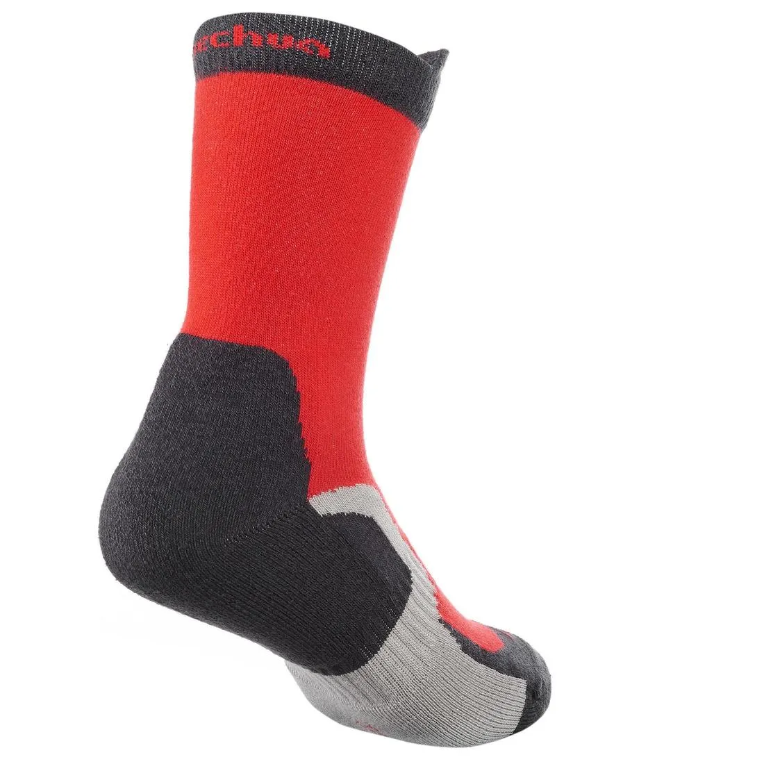 2 paires de chaussettes de randonnée tiges hautes enfant Crossocks Menthe Beige