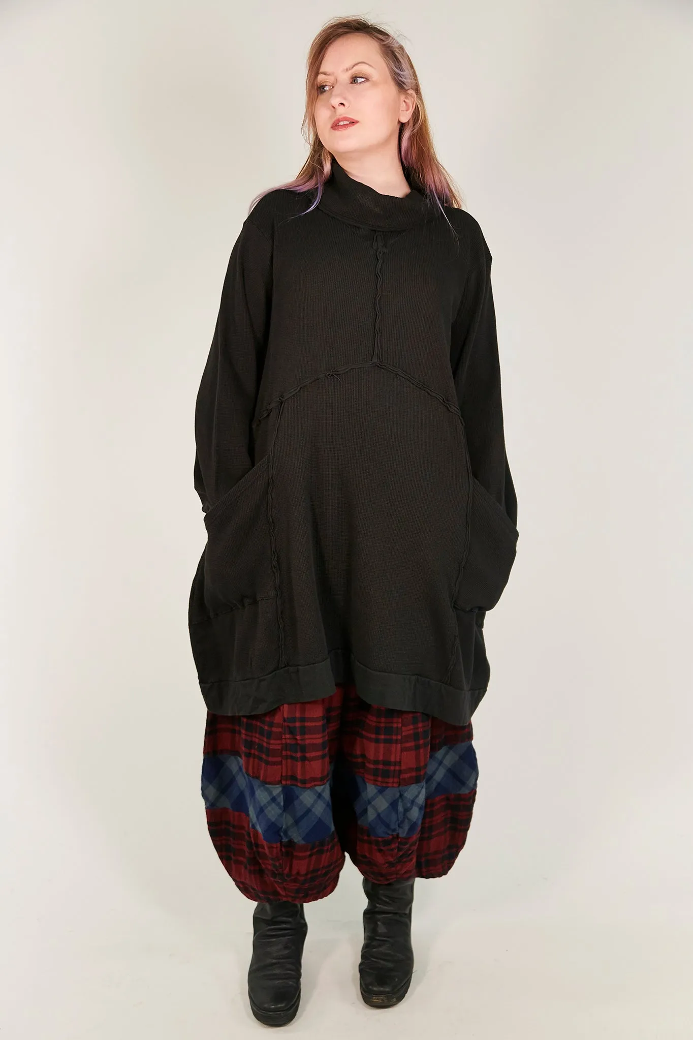 2207 Thermal Travel All Roads Thermal Tunic Black-U