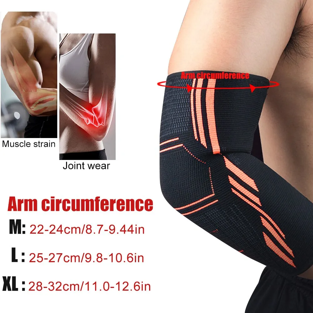 2pcs/pair Elbow Brace Sleeve for Tendonitis Tennis Elbow and Reduce Joint Pain