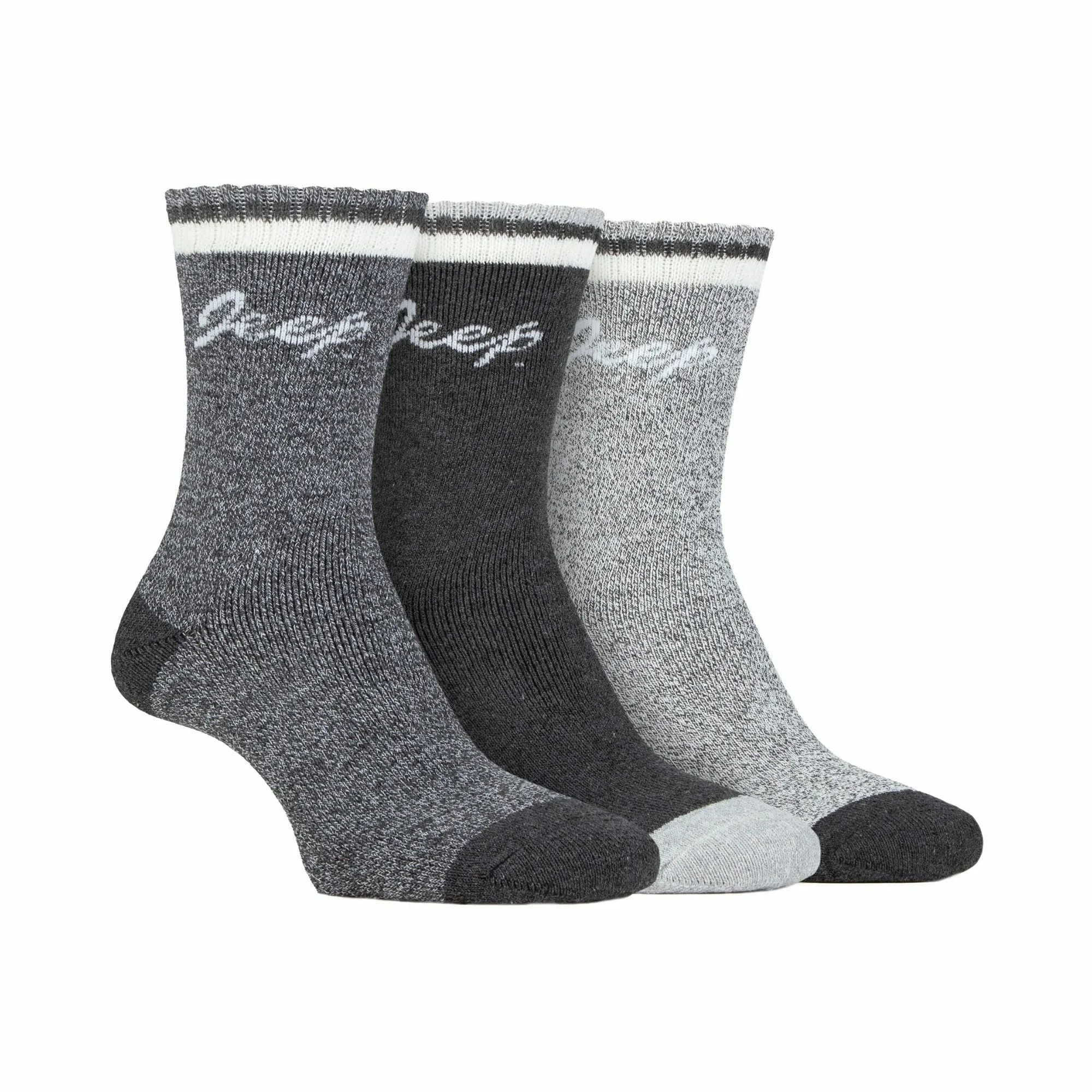 3 Pack Ladies Performance Boot Socks | Women's Ribbed Cushioned Comfort Socks