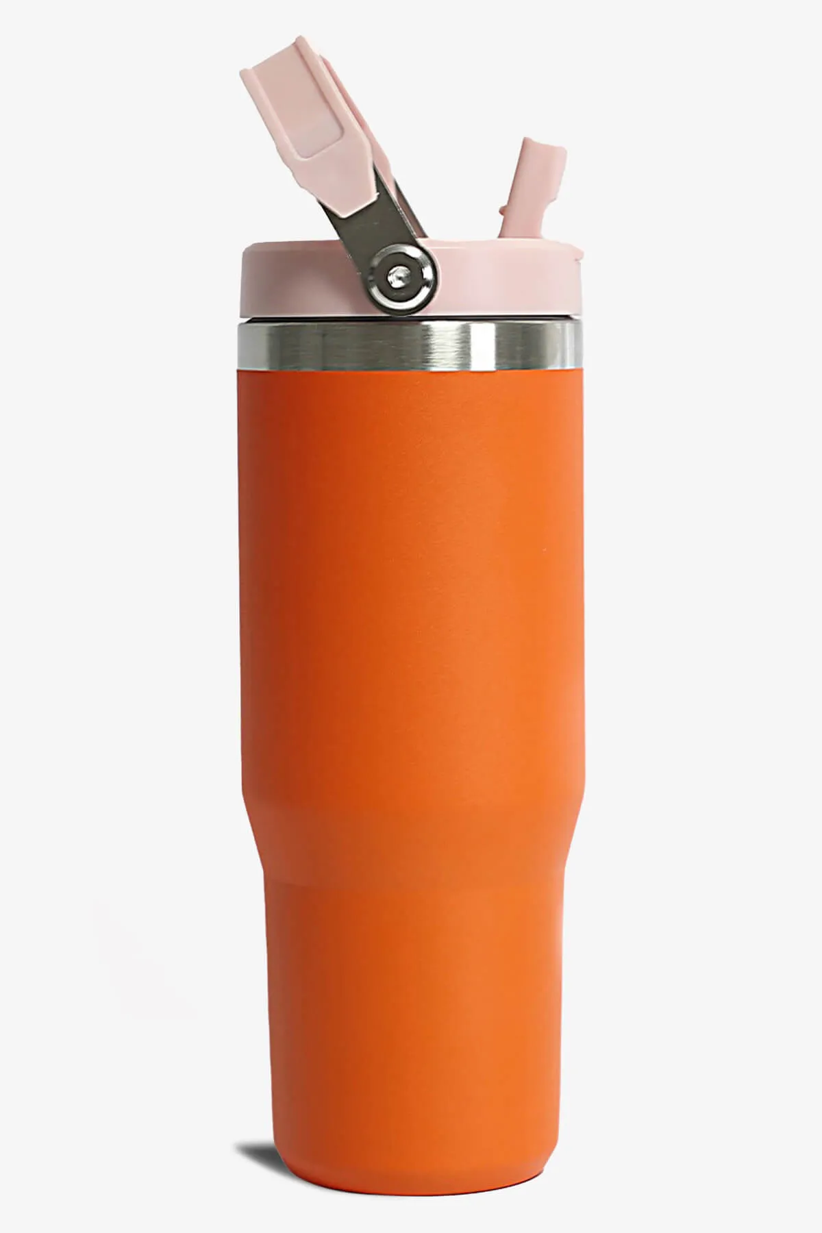 30 oz Tumbler With Handle And Flip Straw