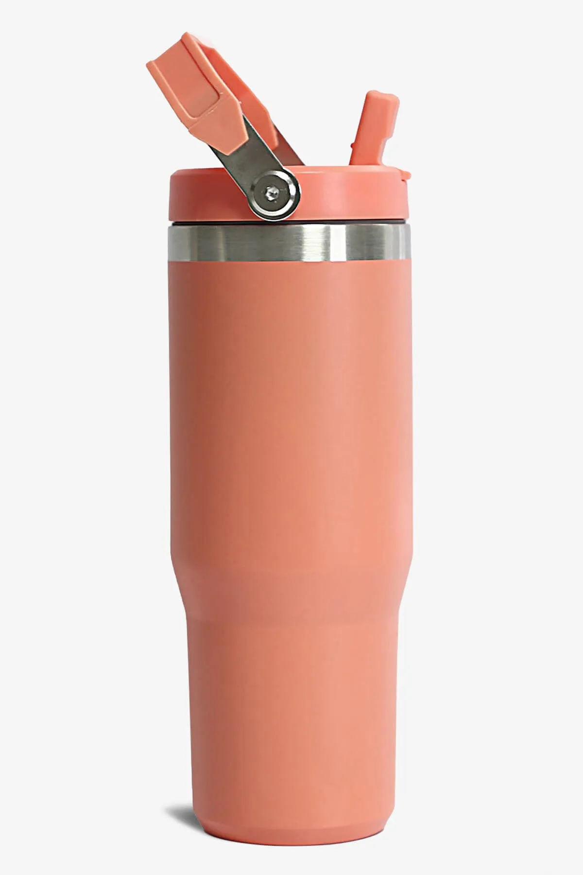 30 oz Tumbler With Handle And Flip Straw