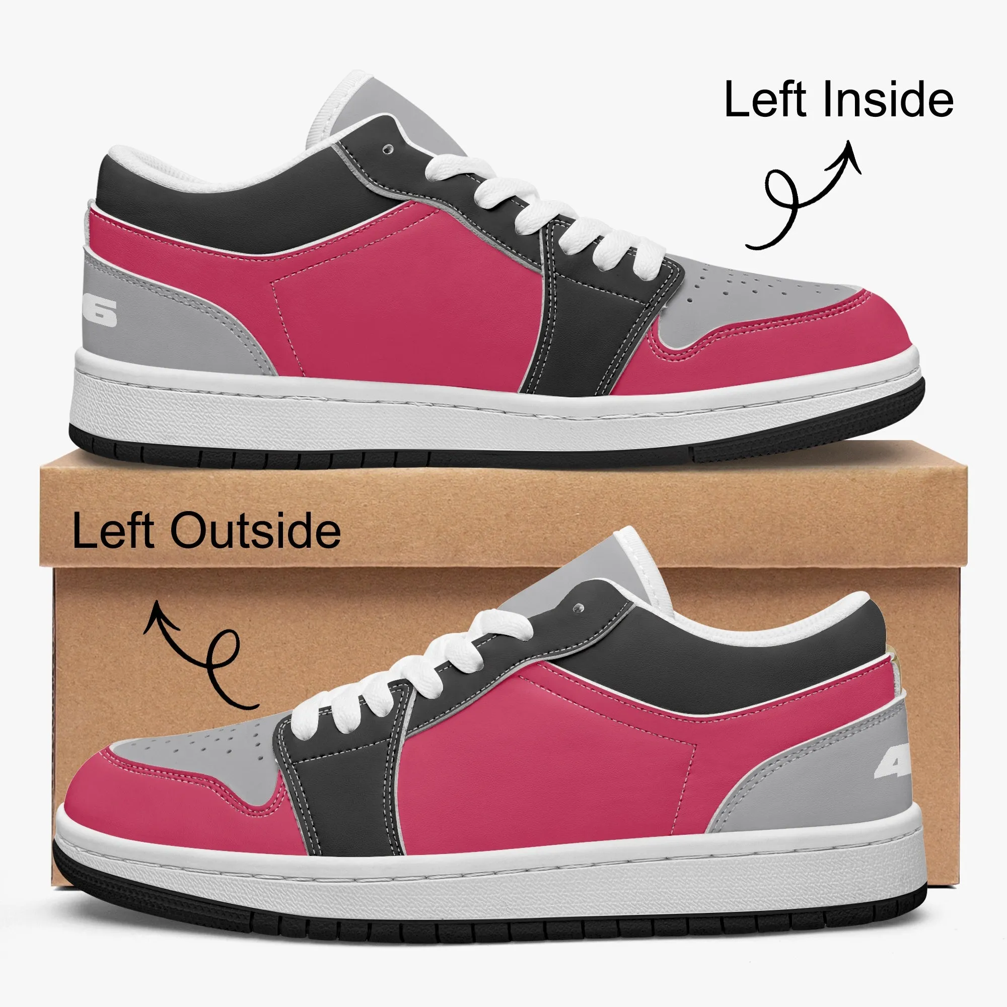416 Men's Low-Top Leather Basketball Shoes by Niche Era Toronto