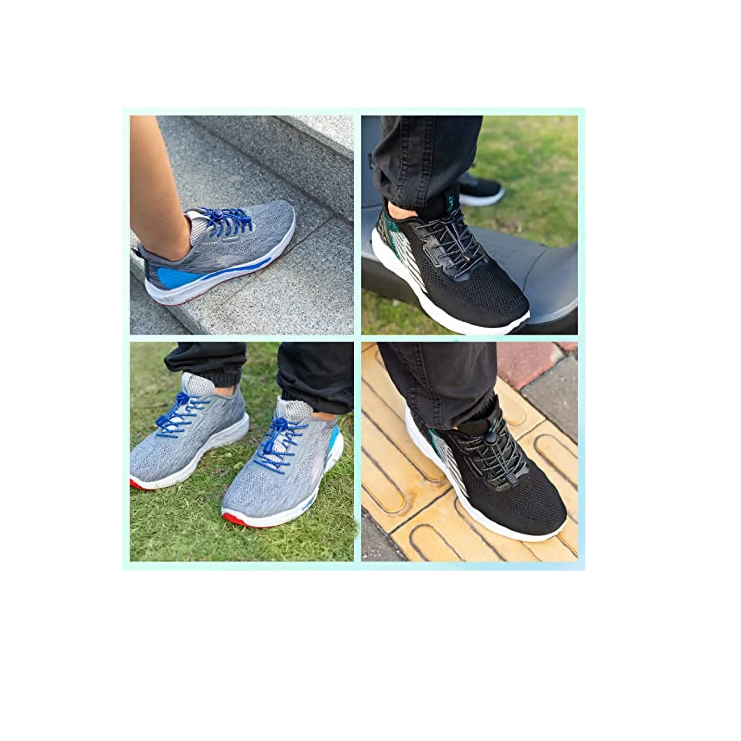 5 Pairs No Tie Shoe Laces for adults Elastic Shoe laces shoe laces tieless no tie