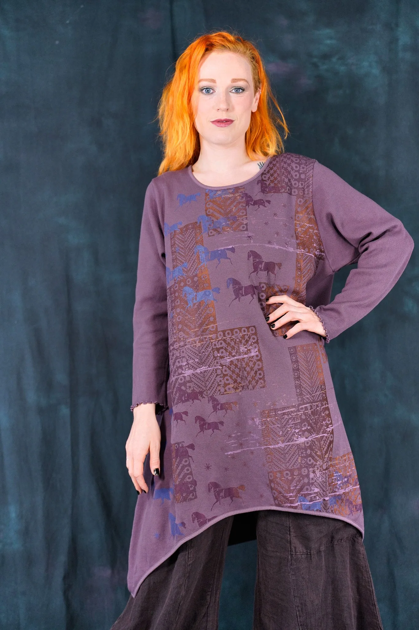 7239 Thermal Shape Dress Heather-P