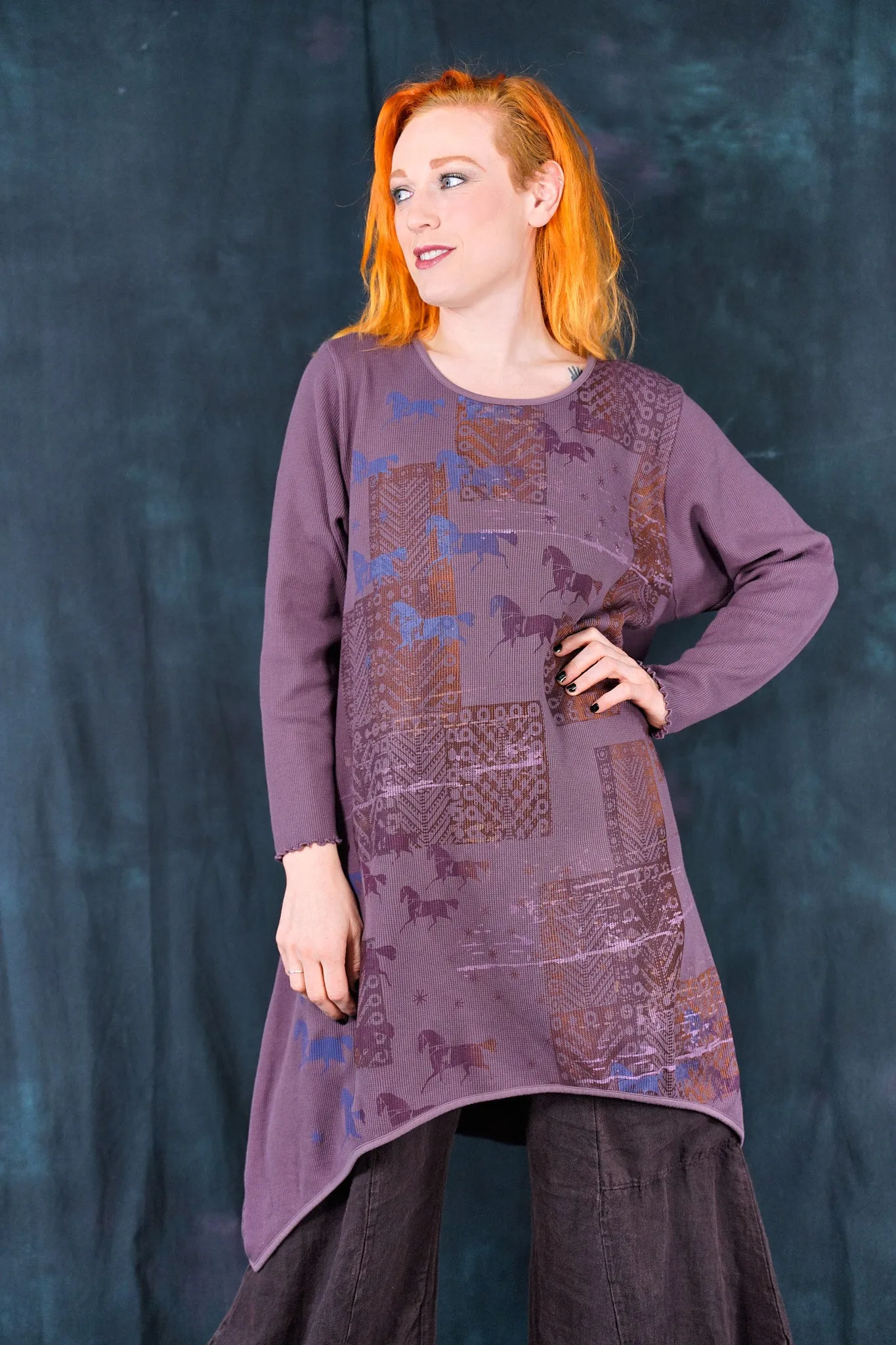 7239 Thermal Shape Dress Heather-P