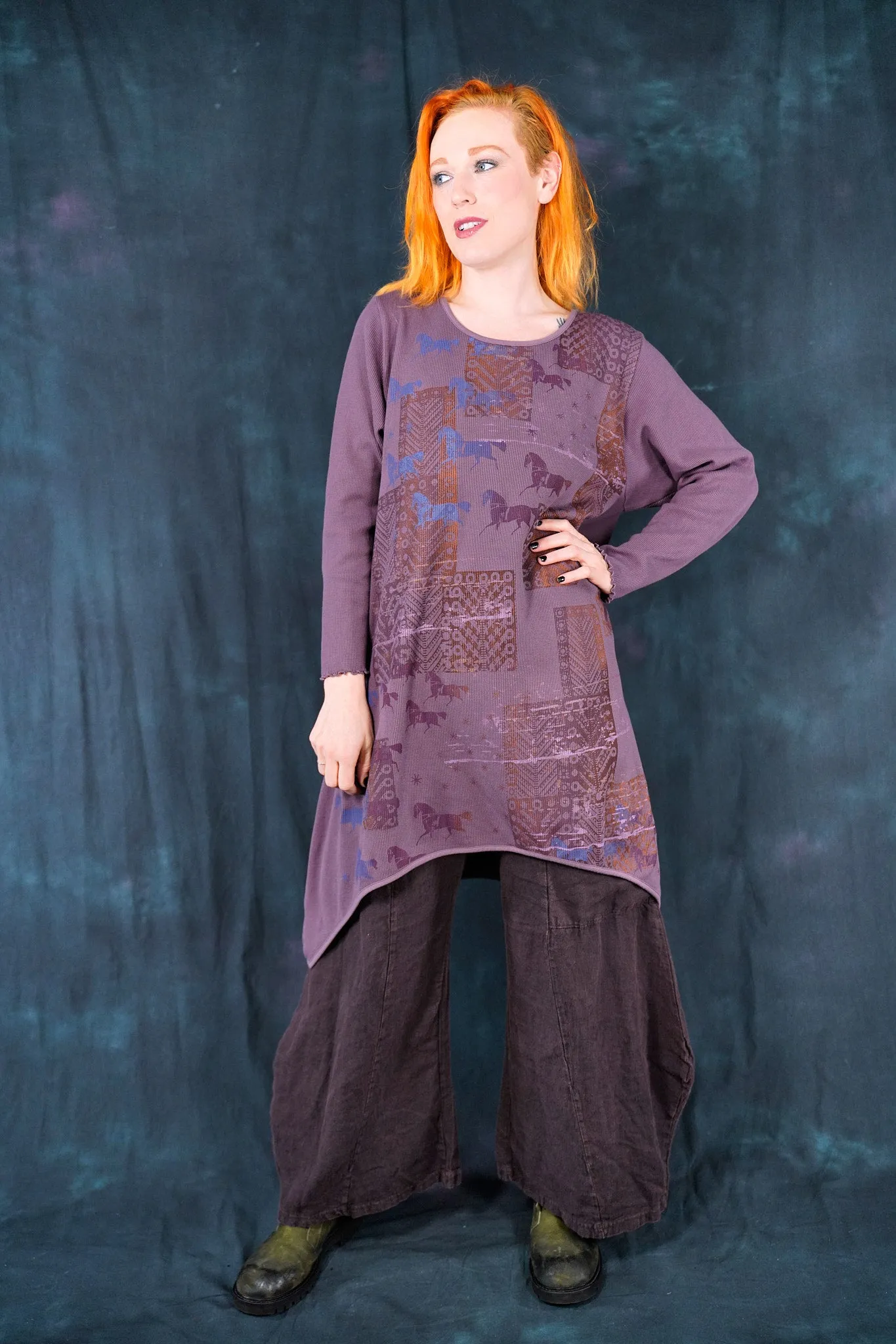 7239 Thermal Shape Dress Heather-P
