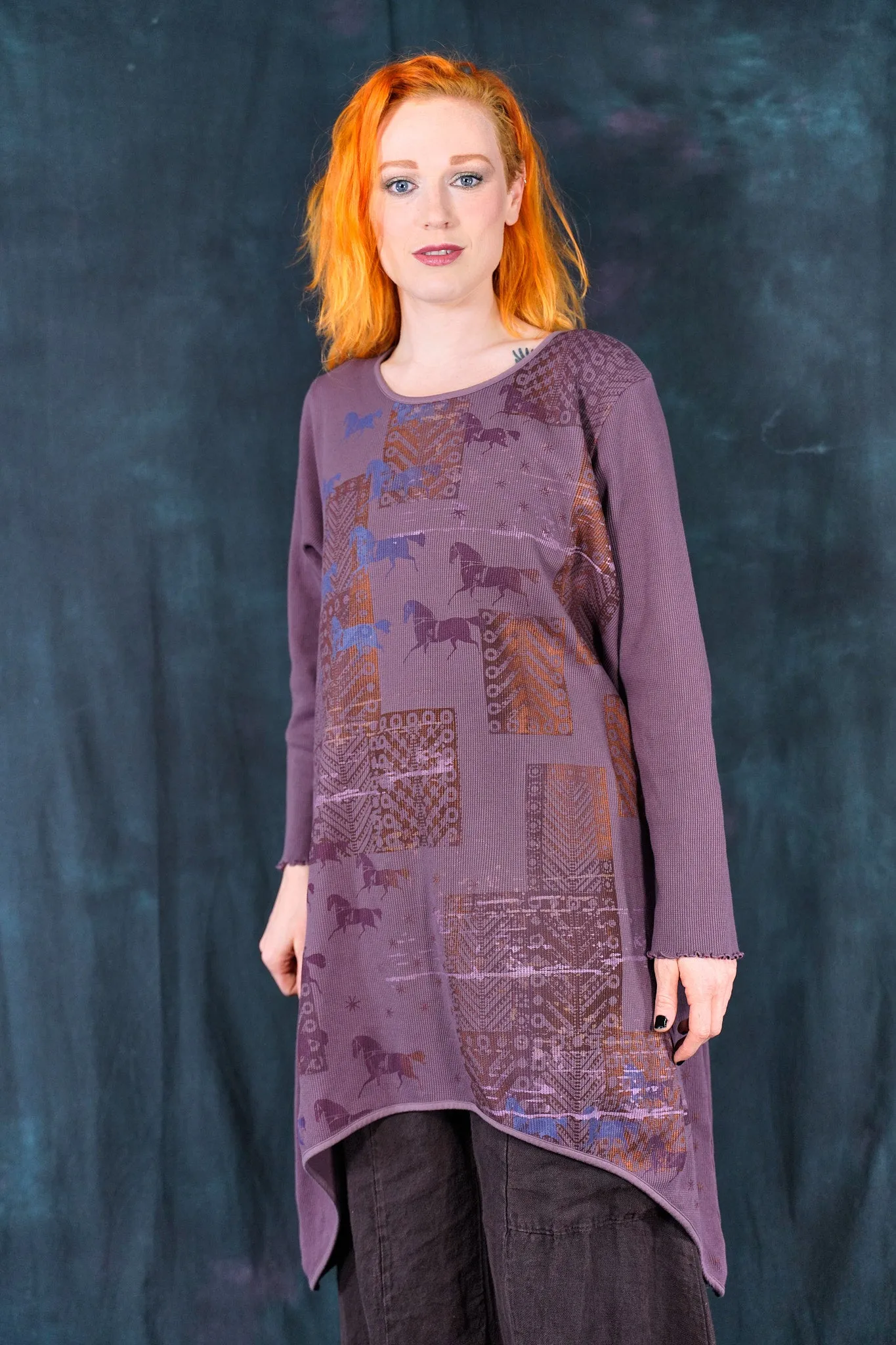 7239 Thermal Shape Dress Heather-P