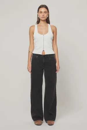 Abrand 99 Low Baggy Jean - Heidi - Washed Black