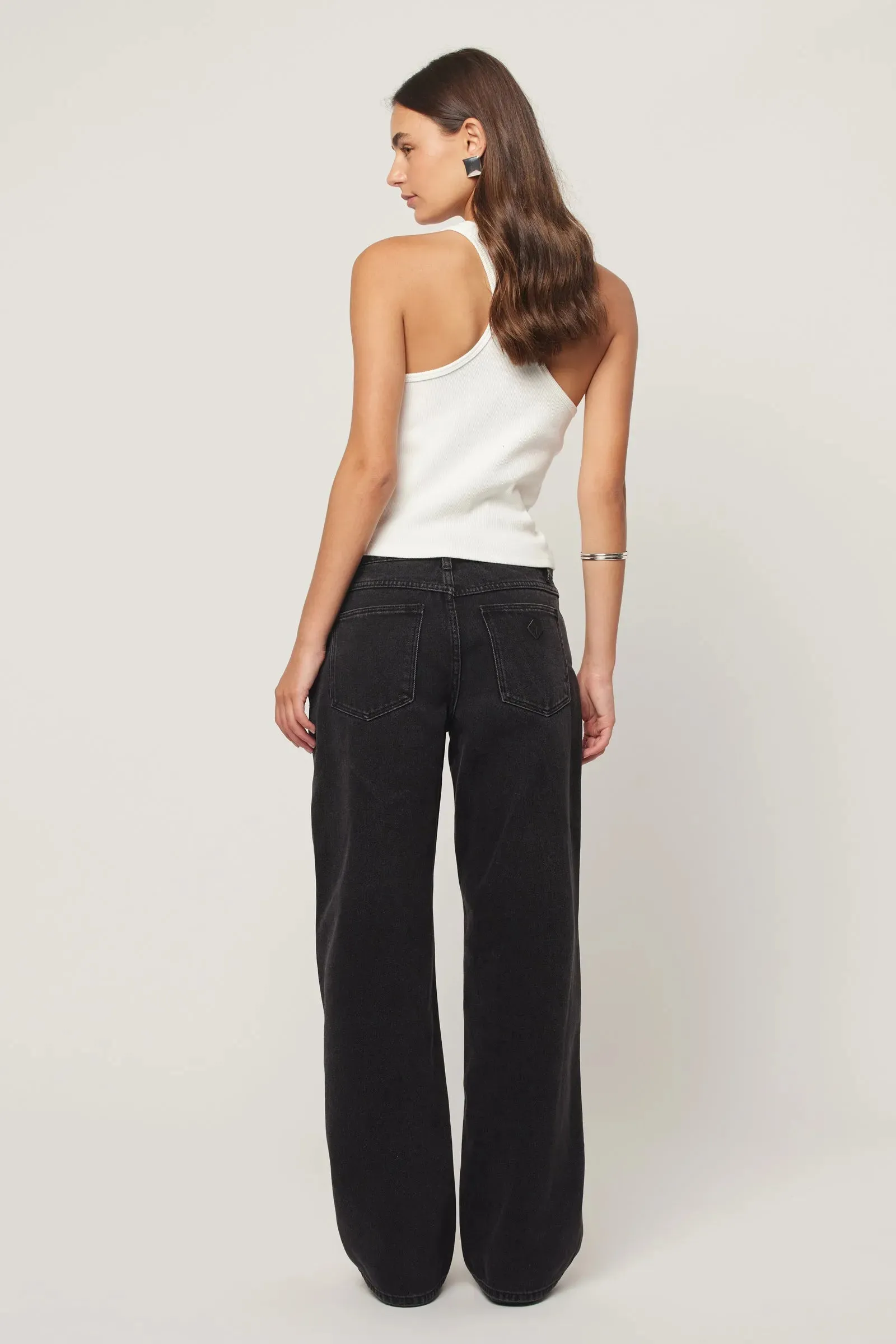 Abrand 99 Low Baggy Jean - Heidi - Washed Black