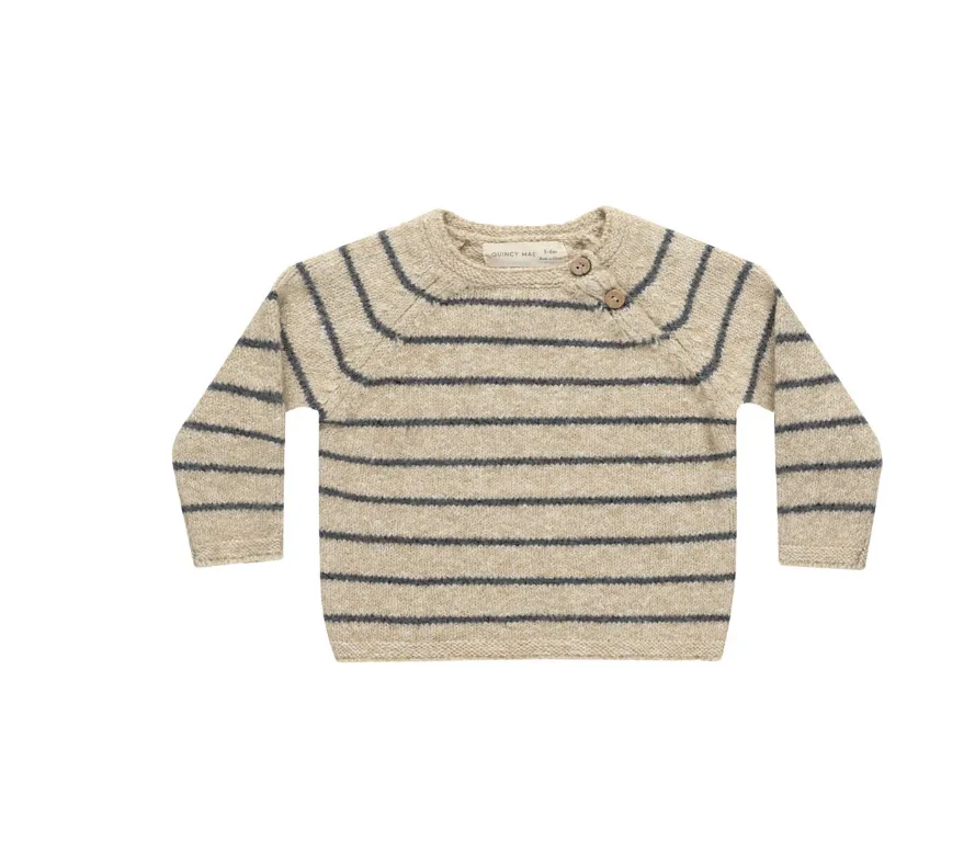 Ace Knit Sweater - Indigo Stripe