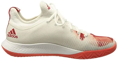 Adidas Women's Textile Defiant Generation W Ftwwht/Red/Red Tennis Shoes - 6 UK