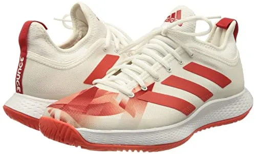 Adidas Women's Textile Defiant Generation W Ftwwht/Red/Red Tennis Shoes - 6 UK