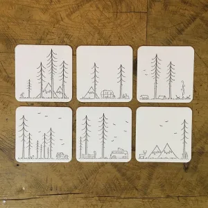 Adventure Letterpress Coasters