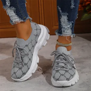 Anti-slip Breathable Mesh Knitted Sneakers for Women