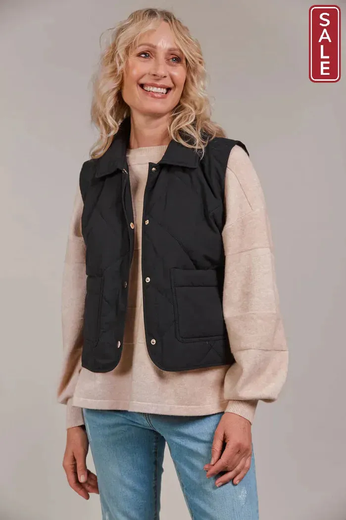 Argo Crop Vest  Black