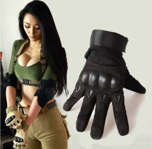 Army Tactical Gloves Outdoor Sports Full Finger Combat Motocycle Slip-resistant Carbon Fiber Tortoise Shell