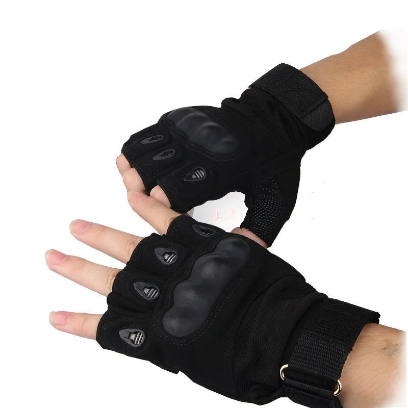 Army Tactical Gloves Outdoor Sports Full Finger Combat Motocycle Slip-resistant Carbon Fiber Tortoise Shell