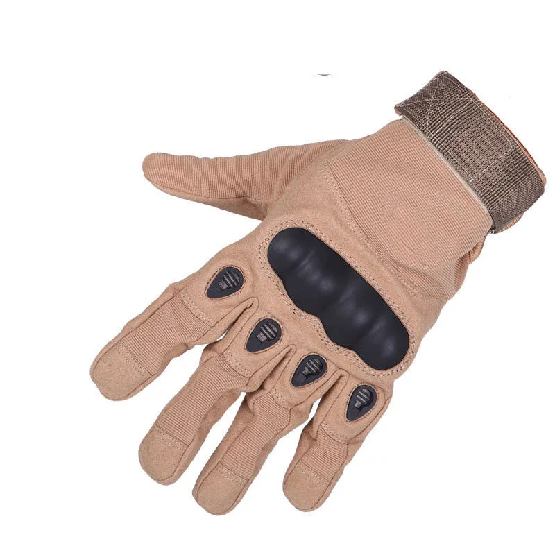 Army Tactical Gloves Outdoor Sports Full Finger Combat Motocycle Slip-resistant Carbon Fiber Tortoise Shell