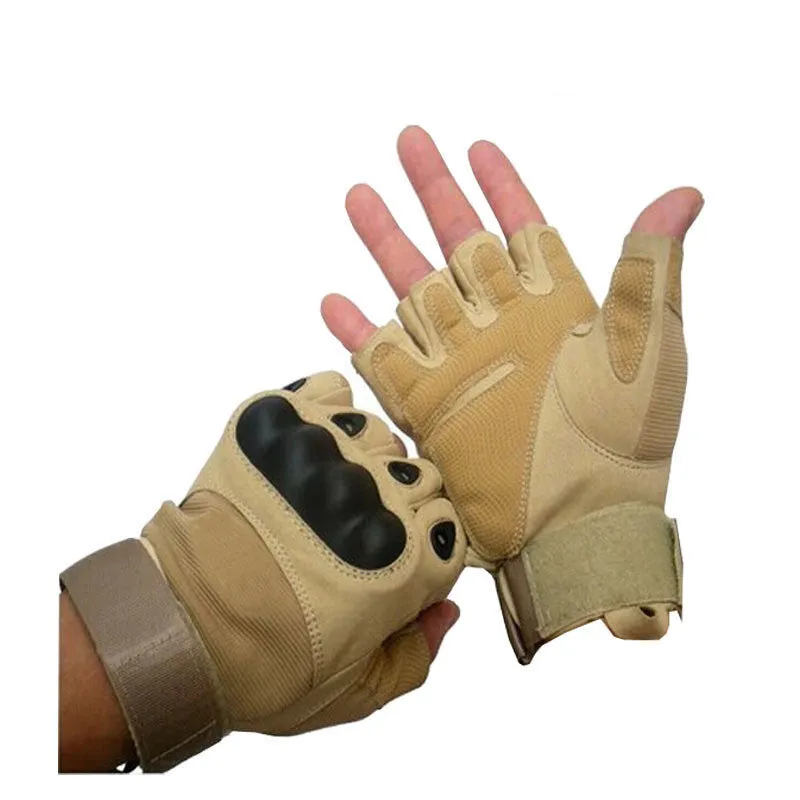 Army Tactical Gloves Outdoor Sports Full Finger Combat Motocycle Slip-resistant Carbon Fiber Tortoise Shell