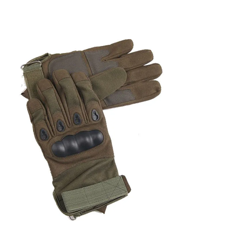 Army Tactical Gloves Outdoor Sports Full Finger Combat Motocycle Slip-resistant Carbon Fiber Tortoise Shell