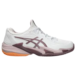 ASICS Court FF3 CLAY (Women's) > WHITE/WATERSHED ROSE