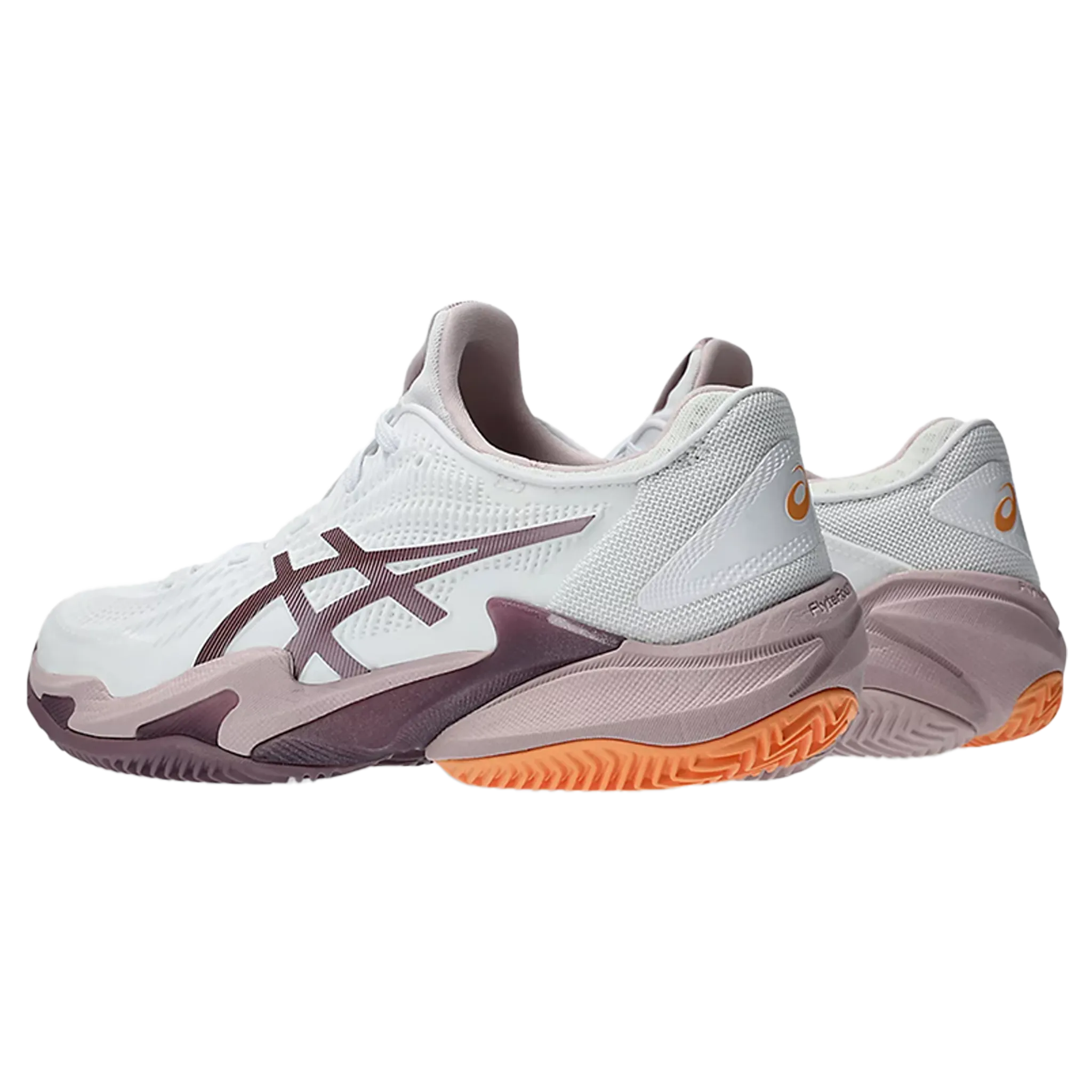 ASICS Court FF3 CLAY (Women's) > WHITE/WATERSHED ROSE
