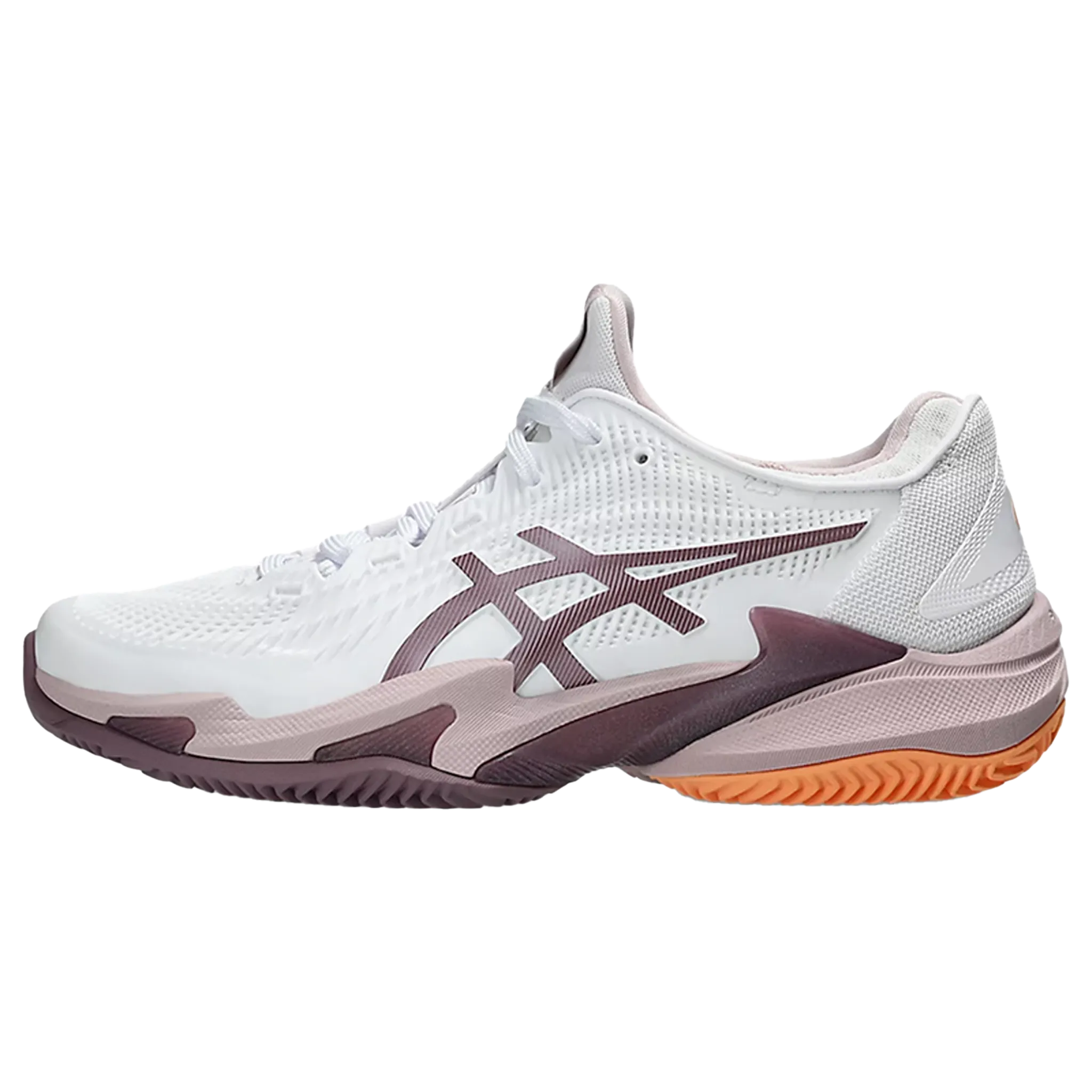 ASICS Court FF3 CLAY (Women's) > WHITE/WATERSHED ROSE