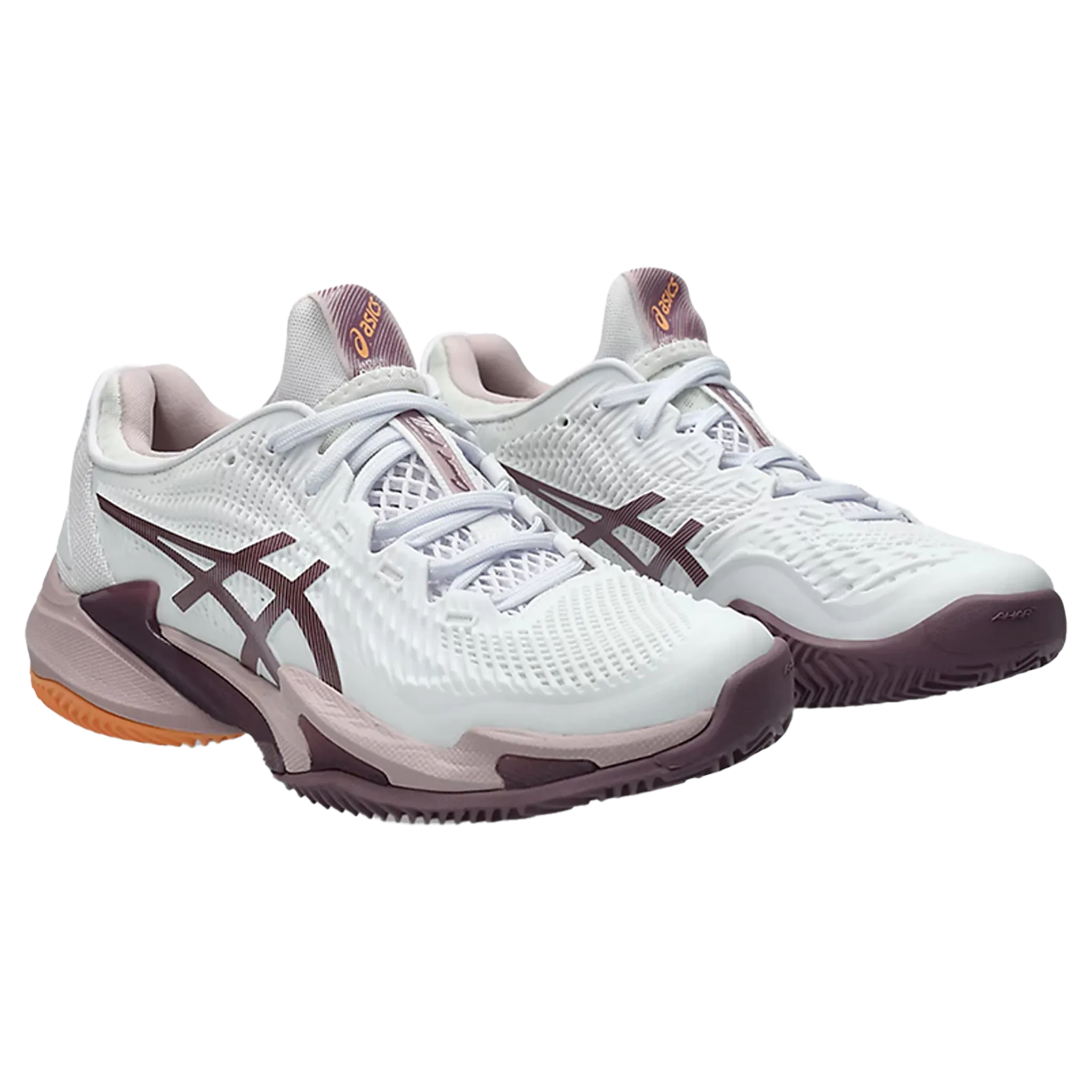 ASICS Court FF3 CLAY (Women's) > WHITE/WATERSHED ROSE