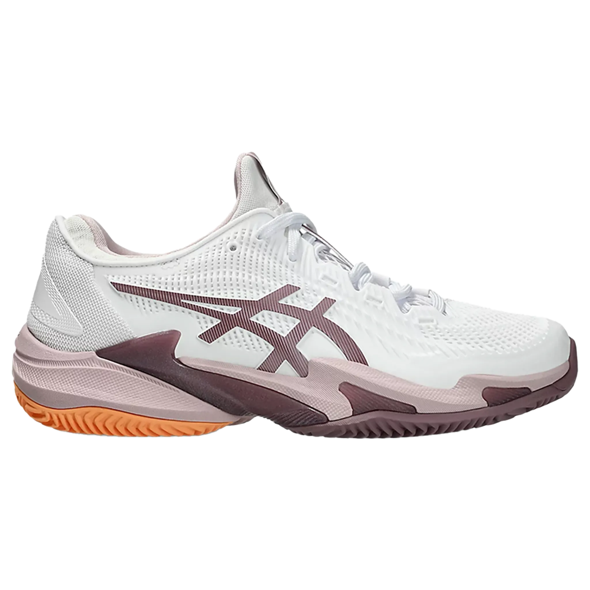 ASICS Court FF3 CLAY (Women's) > WHITE/WATERSHED ROSE