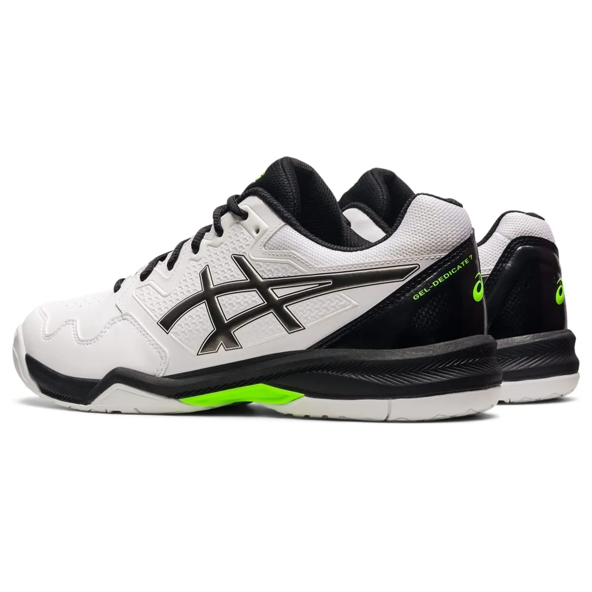 ASICS Men's Gel-Dedicate 7 Tennis Shoes, 9, White/Gunmetal
