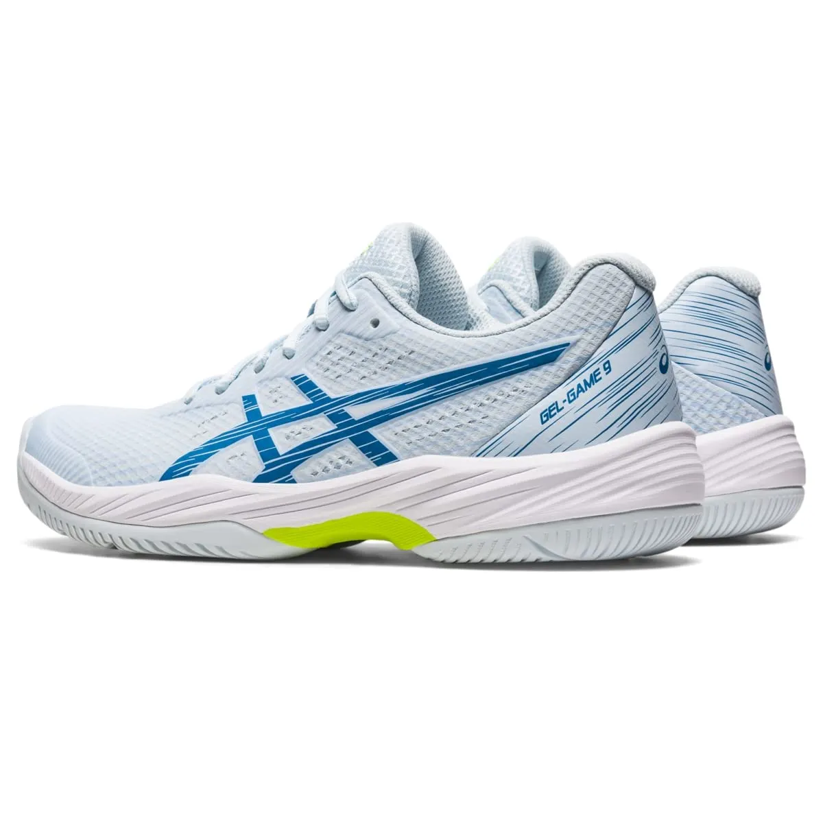 ASICS Women's Gel-Game 9 Tennis Shoes, 5.5, Sky/Reborn Blue