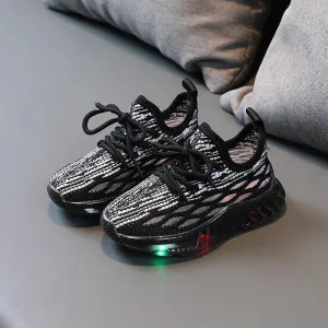 Baby Breathable Lightweight Glowing Sneakers Luminous Led Light Up Shoes